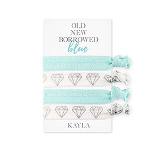 Something Blue Bridesmaid Hair Ties - Blue