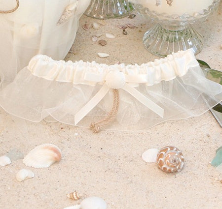 Seashore Wedding Garter Set