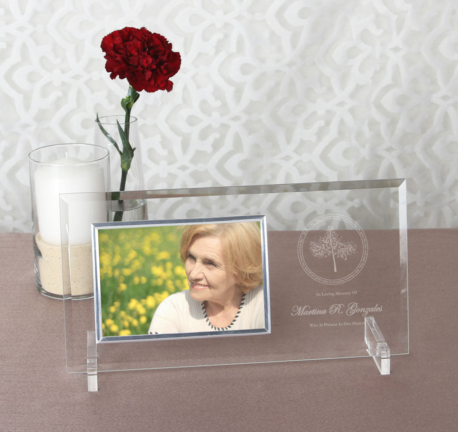 Simple Tree Memorial Glass Frame