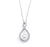 Eternity Symbol Cubic Zirconia Wedding Necklace