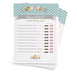 Guess Who Newly Wed Game