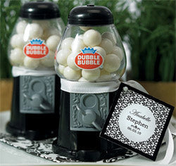 Classic Black Gumball Machine Favor