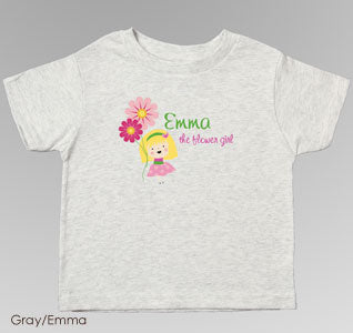 Flower Girl T-Shirt - Personalized