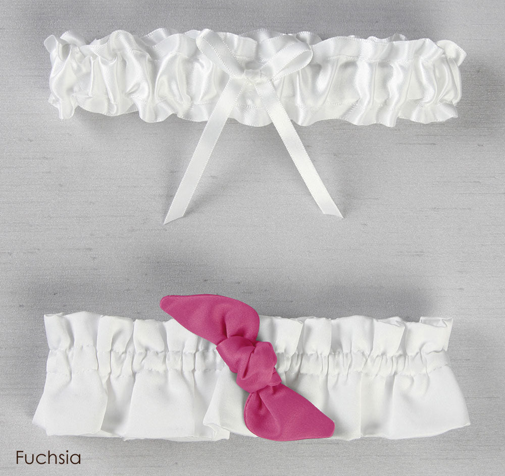 Love Knot in Color Wedding Garter Set