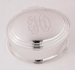 Monogram Bridesmaid Jewelry Box - Oval