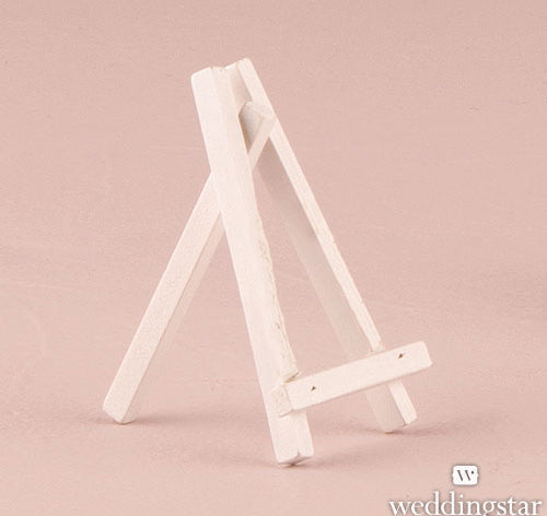 White Wooden Easel - Small (set of 6)