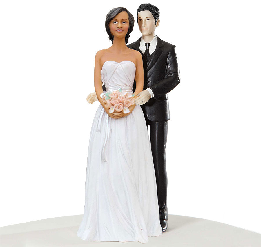 Stylish Contemporary African American Bride with Black Hair