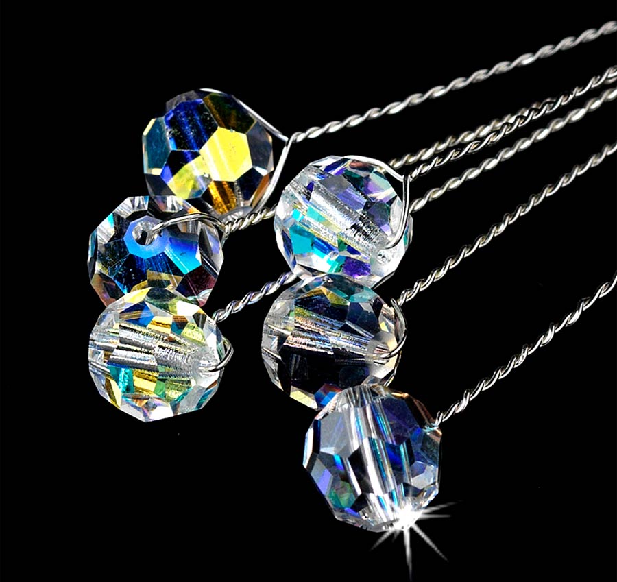 Silver Crystal Bouquet Jewelry