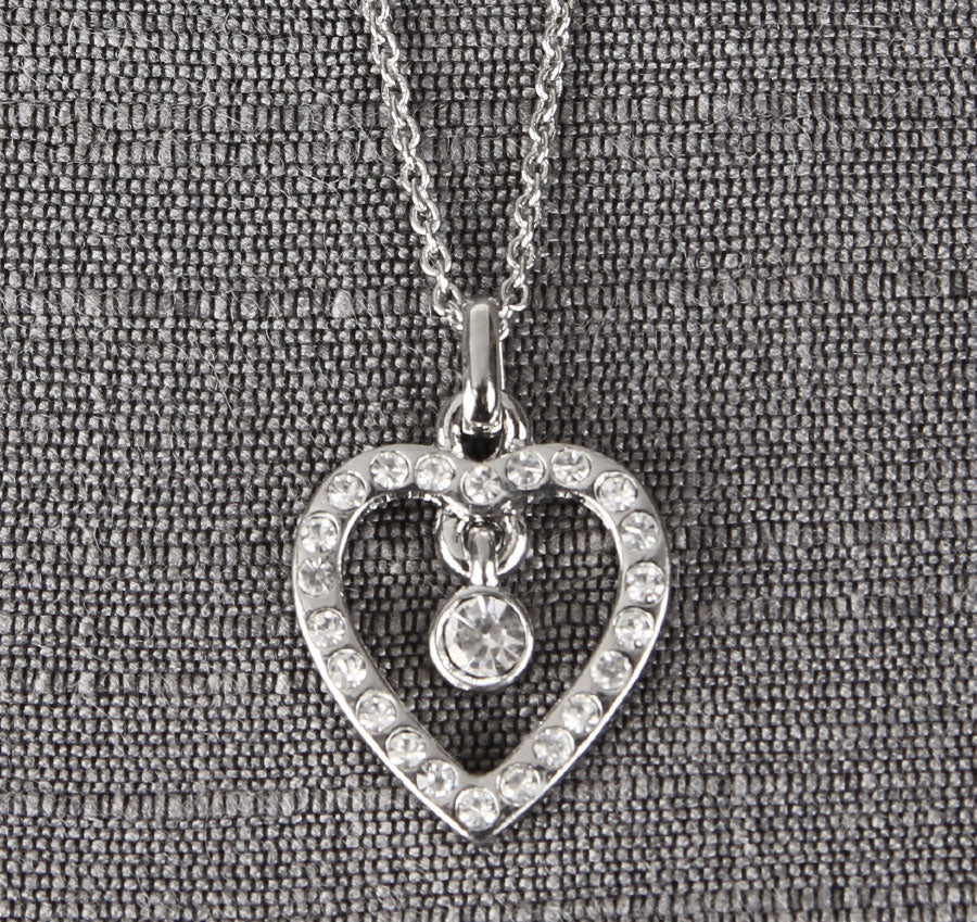 Flower Girl Heart Necklace