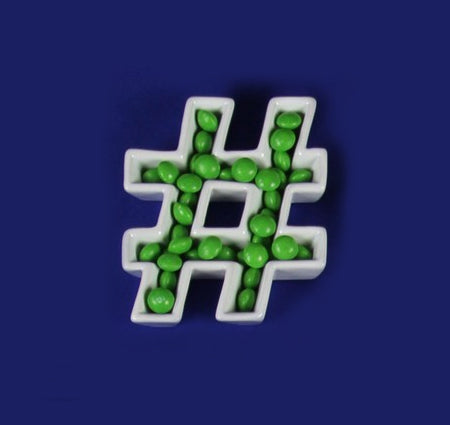 Hashtag Ceramic Candy Dish