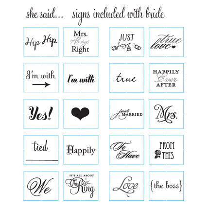 Read My Sign Bride Figurine