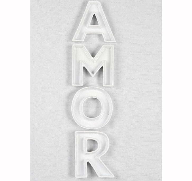 AMOR Ceramic Letter Dishes