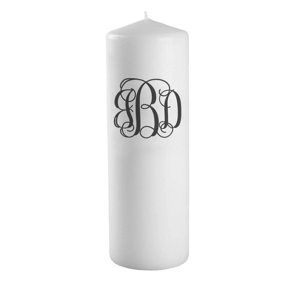 Monogram Wedding Unity Candle
