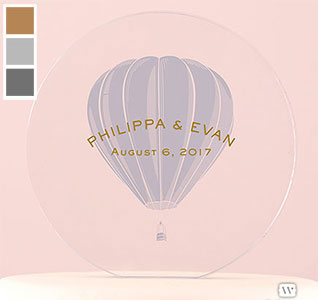 Hot Air Balloon Custom Wedding Cake Topper