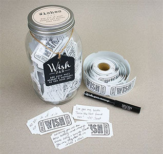 Wedding Wishes Mason Jar Guest Book