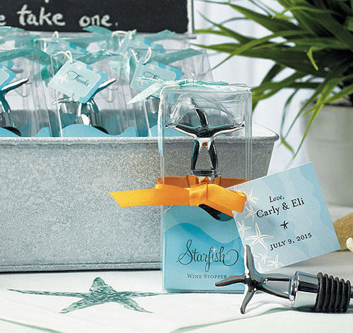 Starfish Wine Stopper Favor