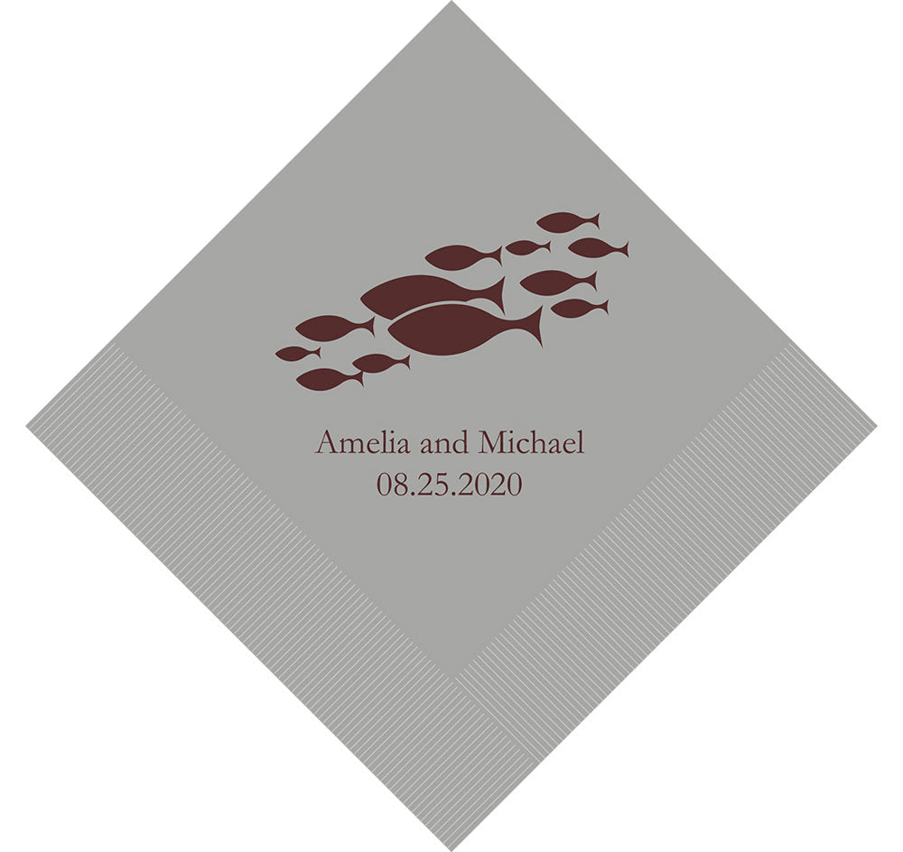 Of All the Fish in the Sea Personalized Napkins