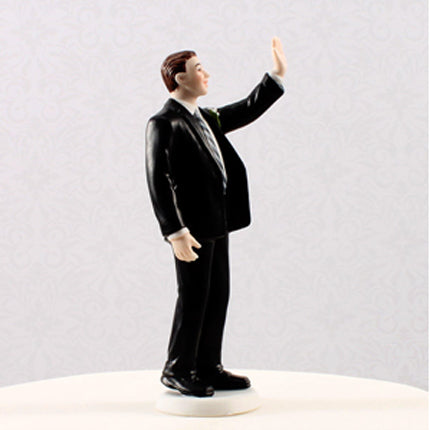 High Five Groom Figurine