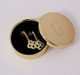 Personalized Bridesmaid Jewelry Box - Gold