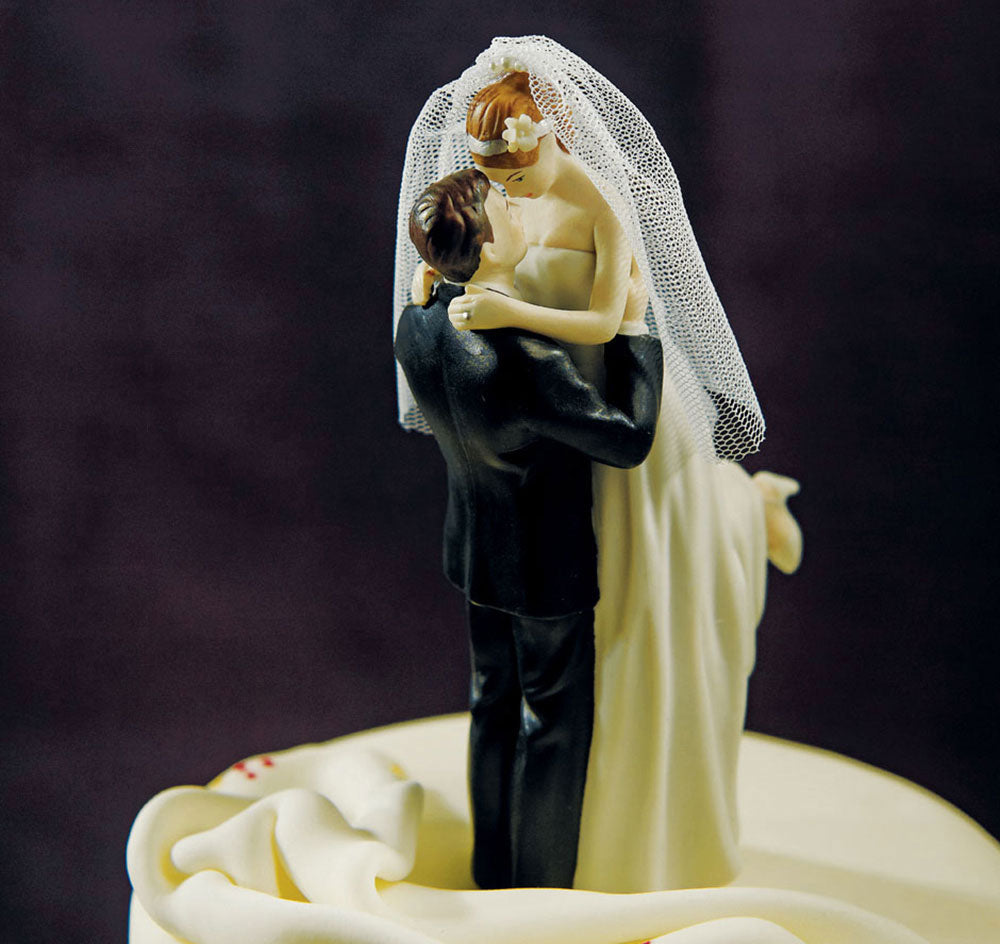 True Romance Bride &amp; Groom Cake Topper