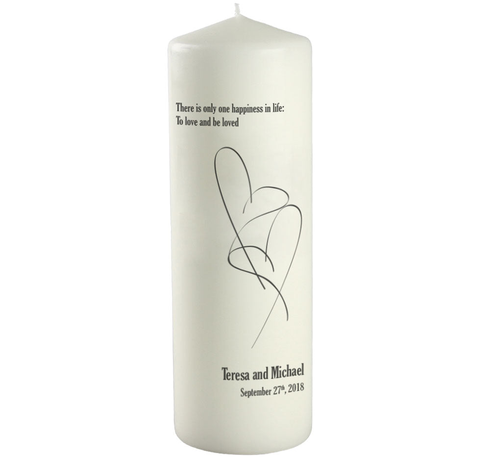 There&#39;s Only One Happiness Unity Candle