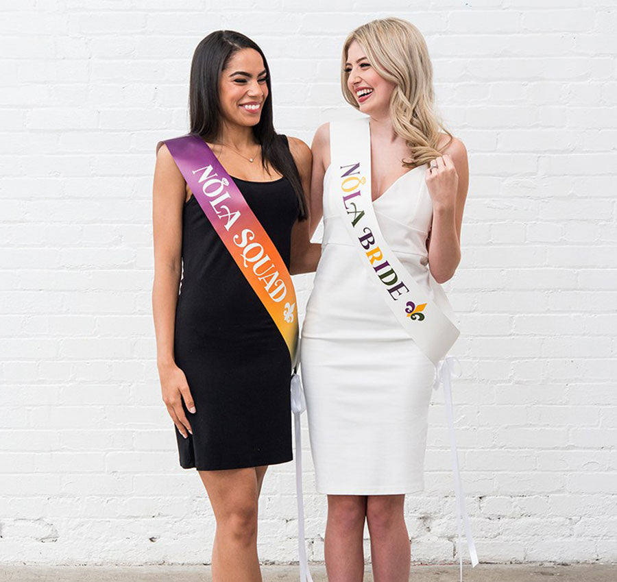NOLA Bride Paper Sash