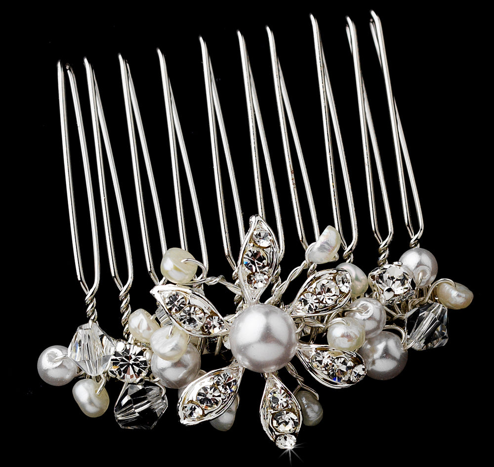 Crystal &amp; Pearls Bridal Hair Comb
