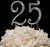 Vintage 25th Swarovski Crystal Cake Topper