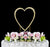 Swarovski Crystal Heart Gold Cake Topper