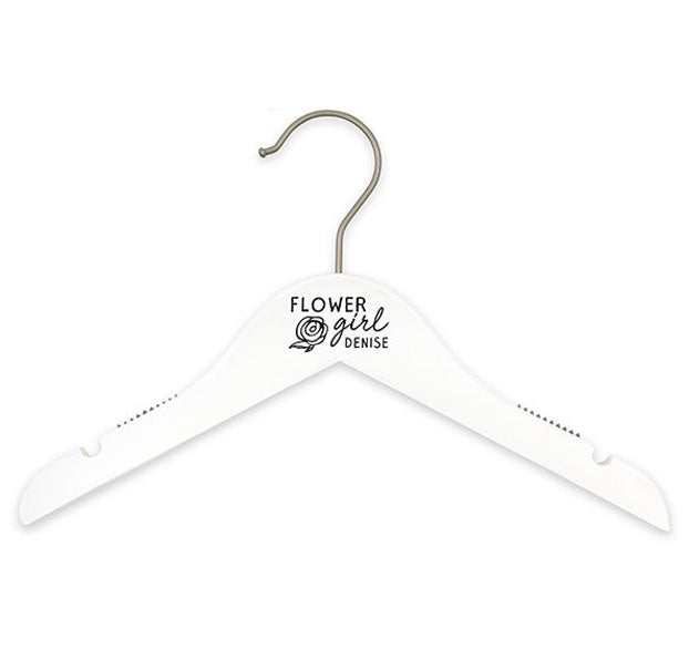 Personalized Flower Girl Hanger - Modern Rose