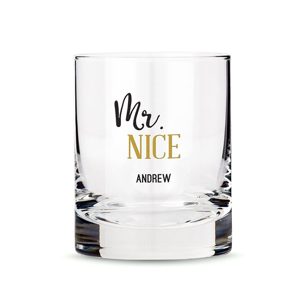 Personalized Whiskey Glass - Mr. Nice