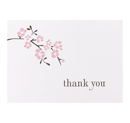 Cherry Blossom Thank You Cards