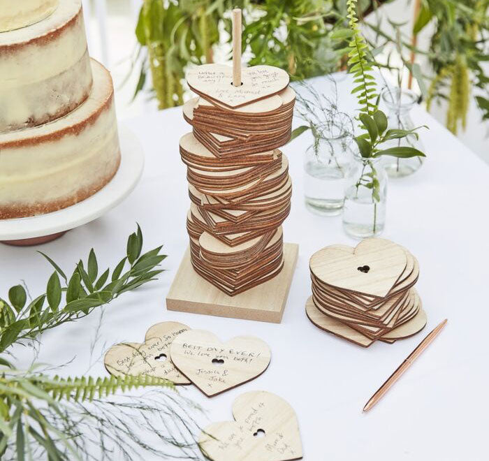 Stacking Heart Guest Book