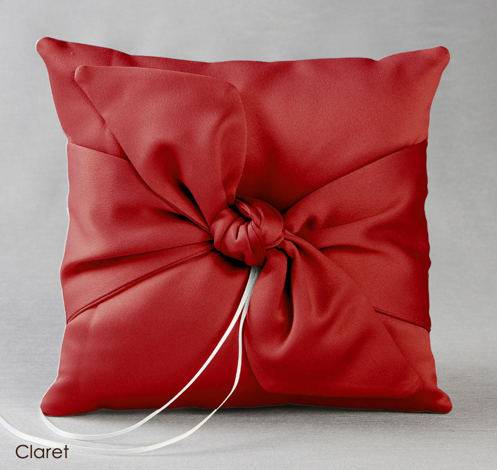 Love Knot in Color Ring Pillow