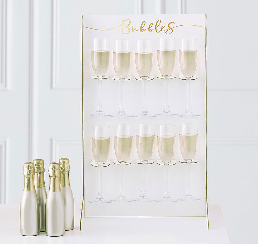 Prosecco Bubbly Drinks Wall Holder