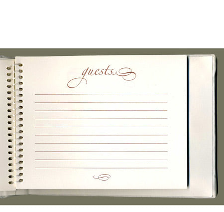 Swirl Dots Guest Book