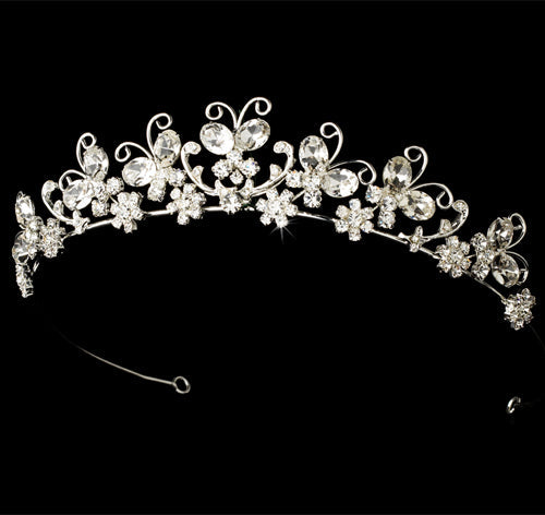 Swarovski Crystal Butterfly Wedding Bridal Tiara