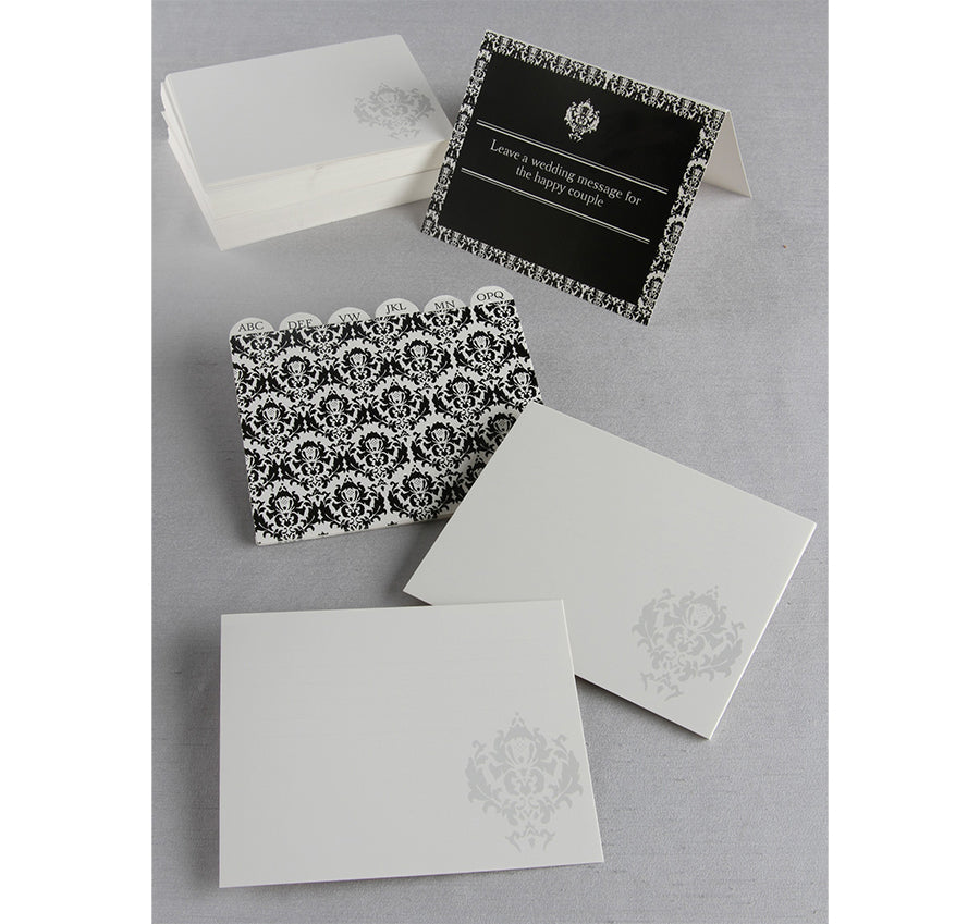 Damask Wedding Wish Cards