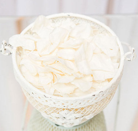 Shabby Chic Metal Flower Basket