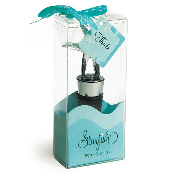 Starfish Wine Stopper Favor