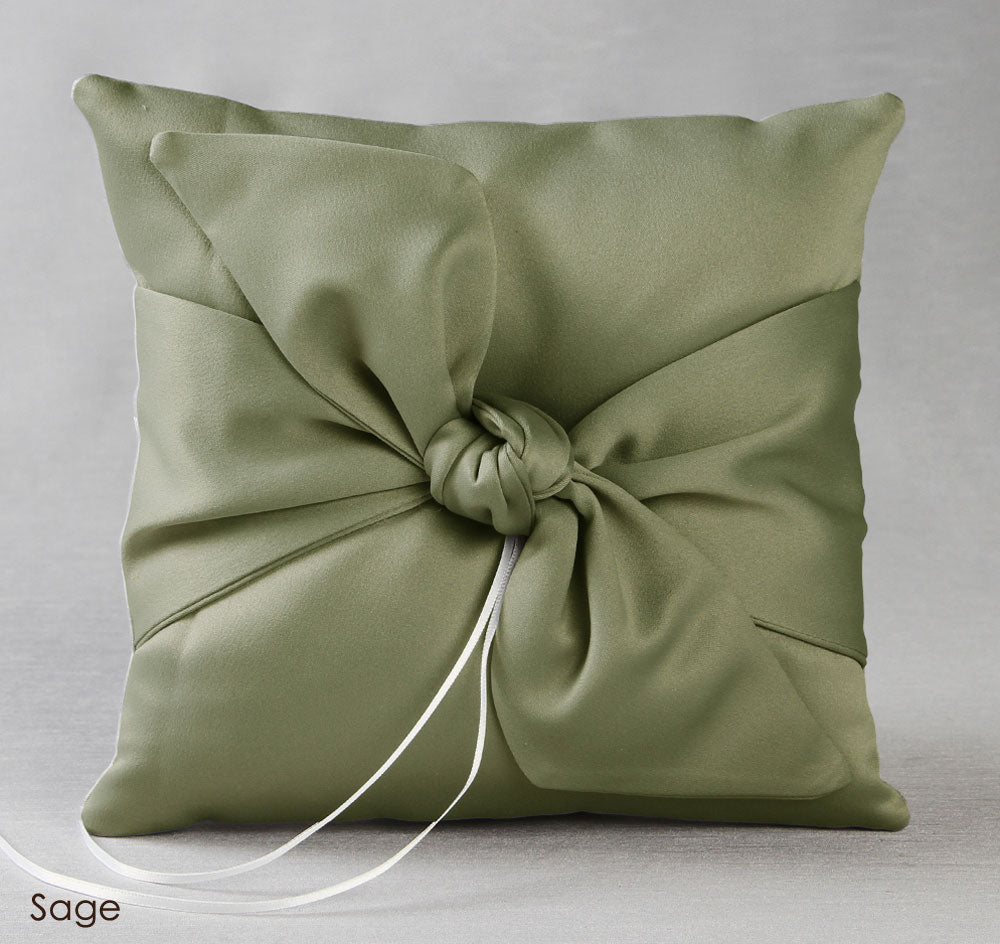 Love Knot in Color Ring Pillow