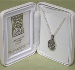 Sterling Silver Medallion Pendant - Dark Finish