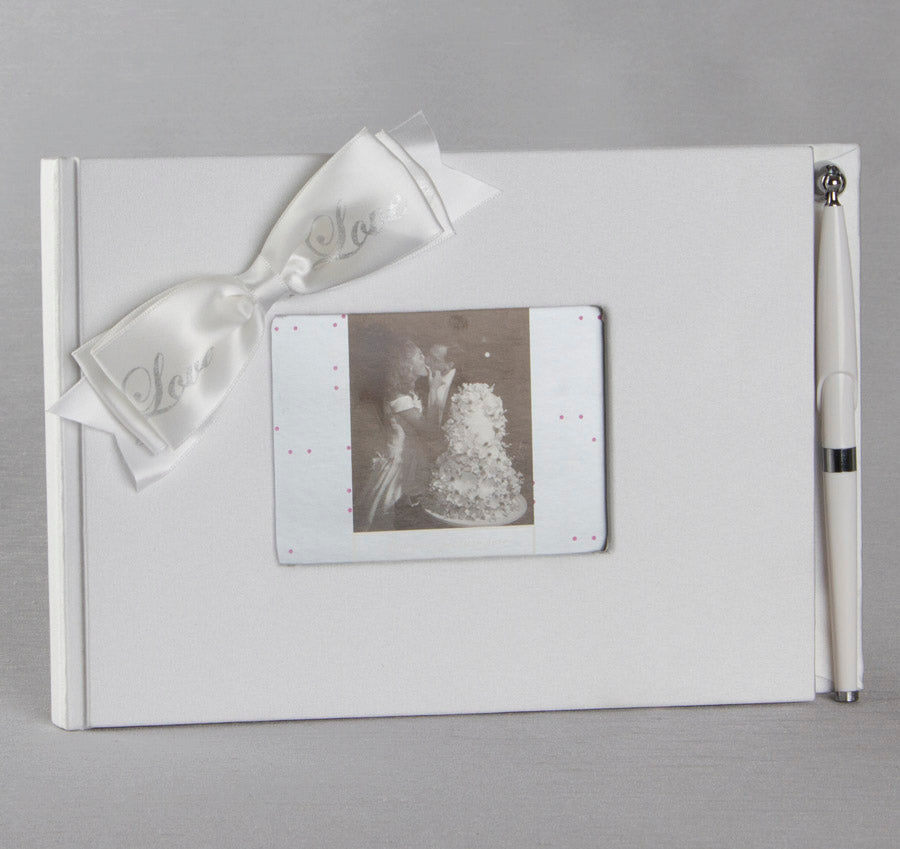 Love Ribbon Guest Book & Pen Set