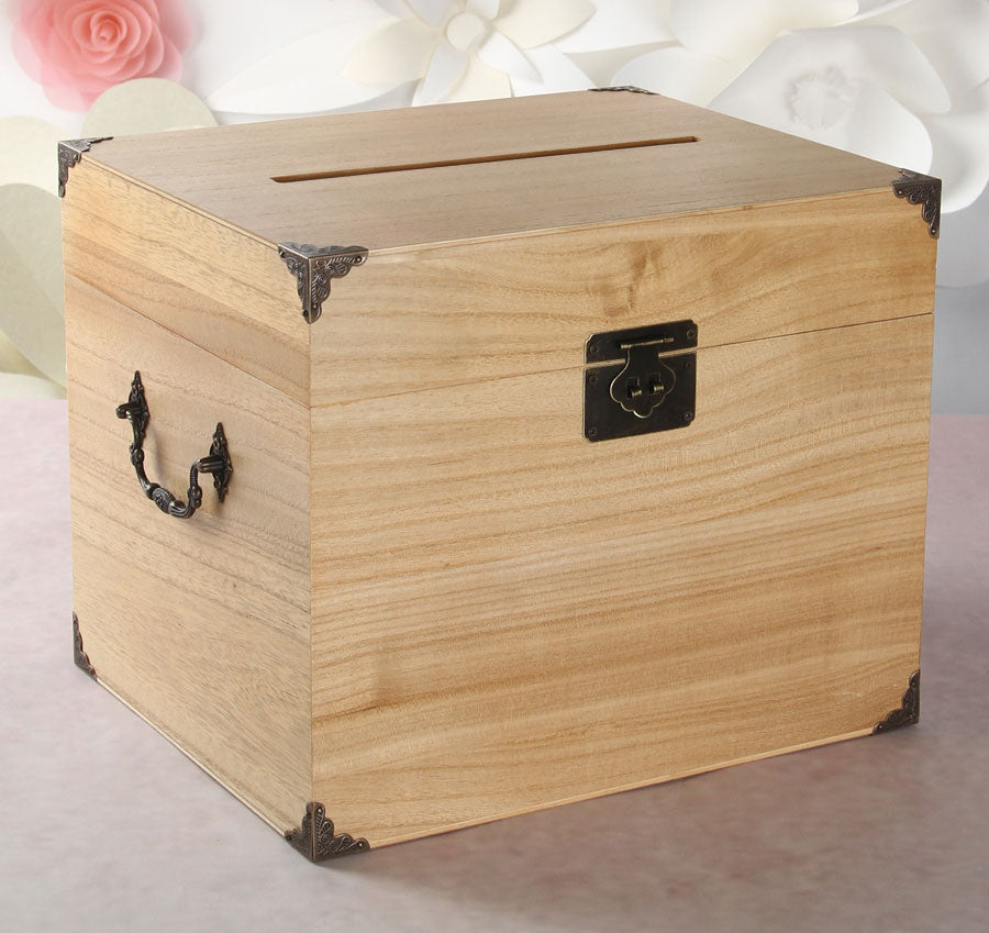 Paulownia Card Box w/ Card Slot