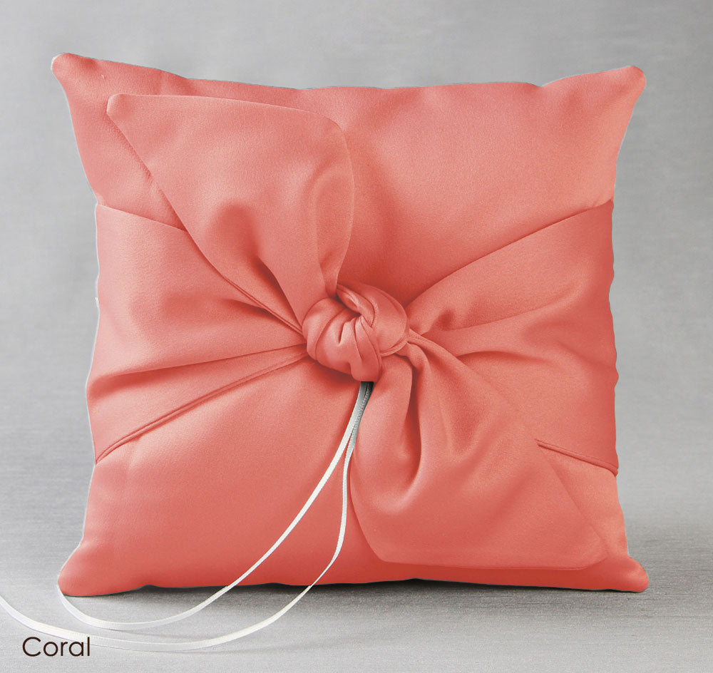 Love Knot in Color Ring Pillow