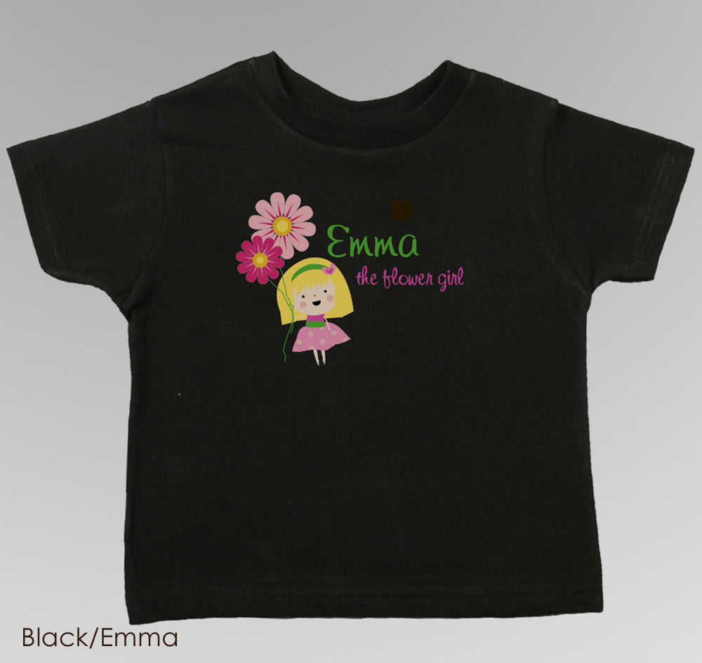 Flower Girl T-Shirt - Personalized