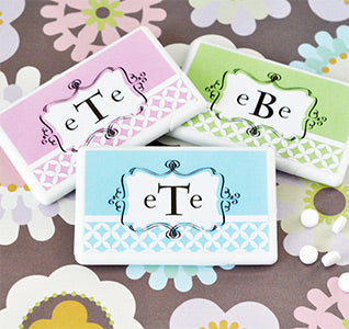 Personalized Mod Monogram Mini Mint Favors