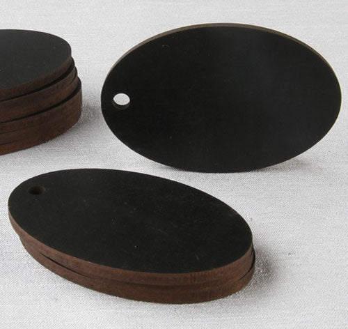 Oval Chalkboard Tags (Set of 10)