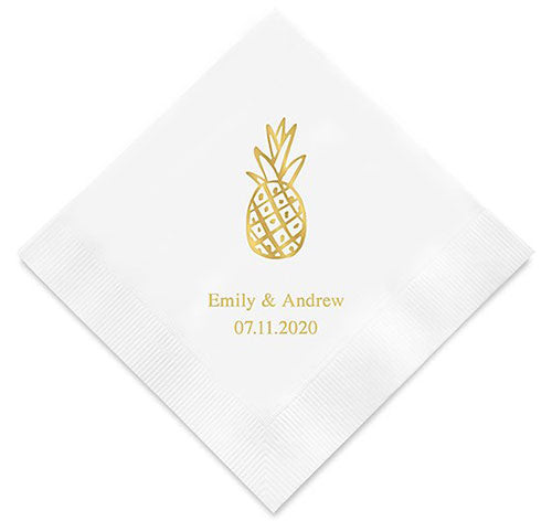 Pineapple Personalized Napkins