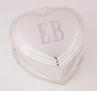 Personalized Bridesmaid Jewelry Box - Heart